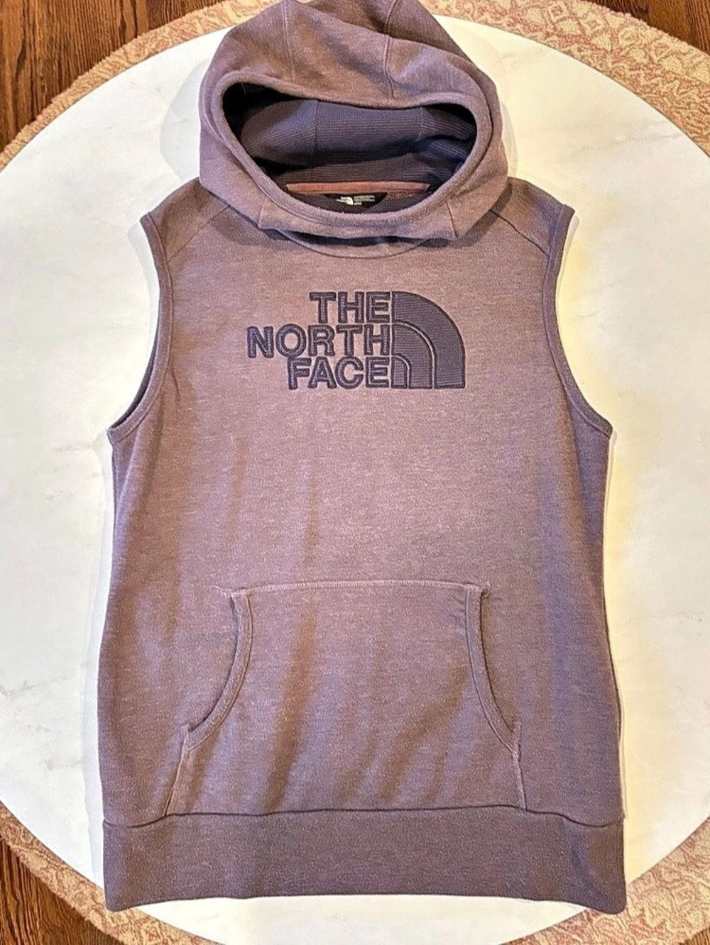 The North Face Purple Sleeveless Hoodie Size Medium